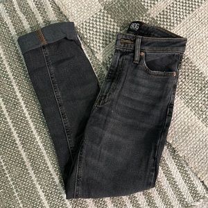 BDG High-Waisted Girlfriend Jean - Washed Black Denim